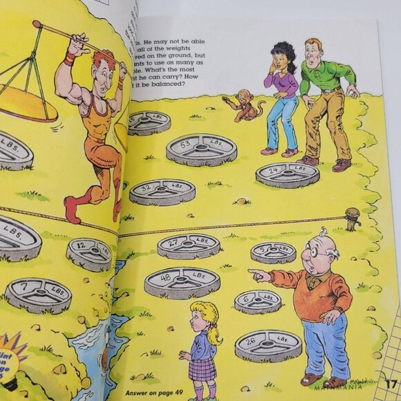 2/$15 Highlights Mathmania Lot of 2 Books 1999 Yellow Green Homeschool Math VTG - Picture 7 of 8